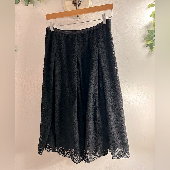J. Jill Dresses & Skirts - J Jill Black Stretch Lace Skirt